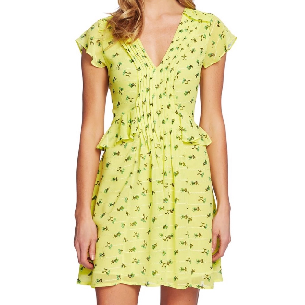 Cece Lemon Floral Midi Girl Dress - Size 6